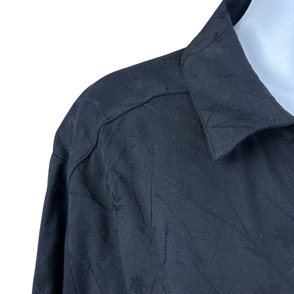 Eileen Fisher Embroidered Button Up Top Shirt Size 2X Goth QuietLuxury Preppy - Picture 5 of 16